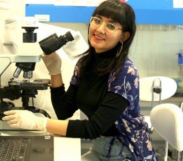 Shefali in lab