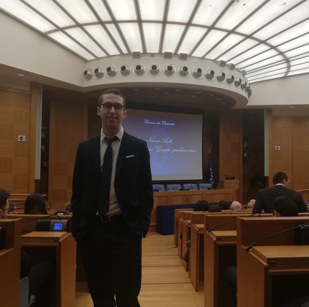 Francesco in the chamber of deputies, Rome