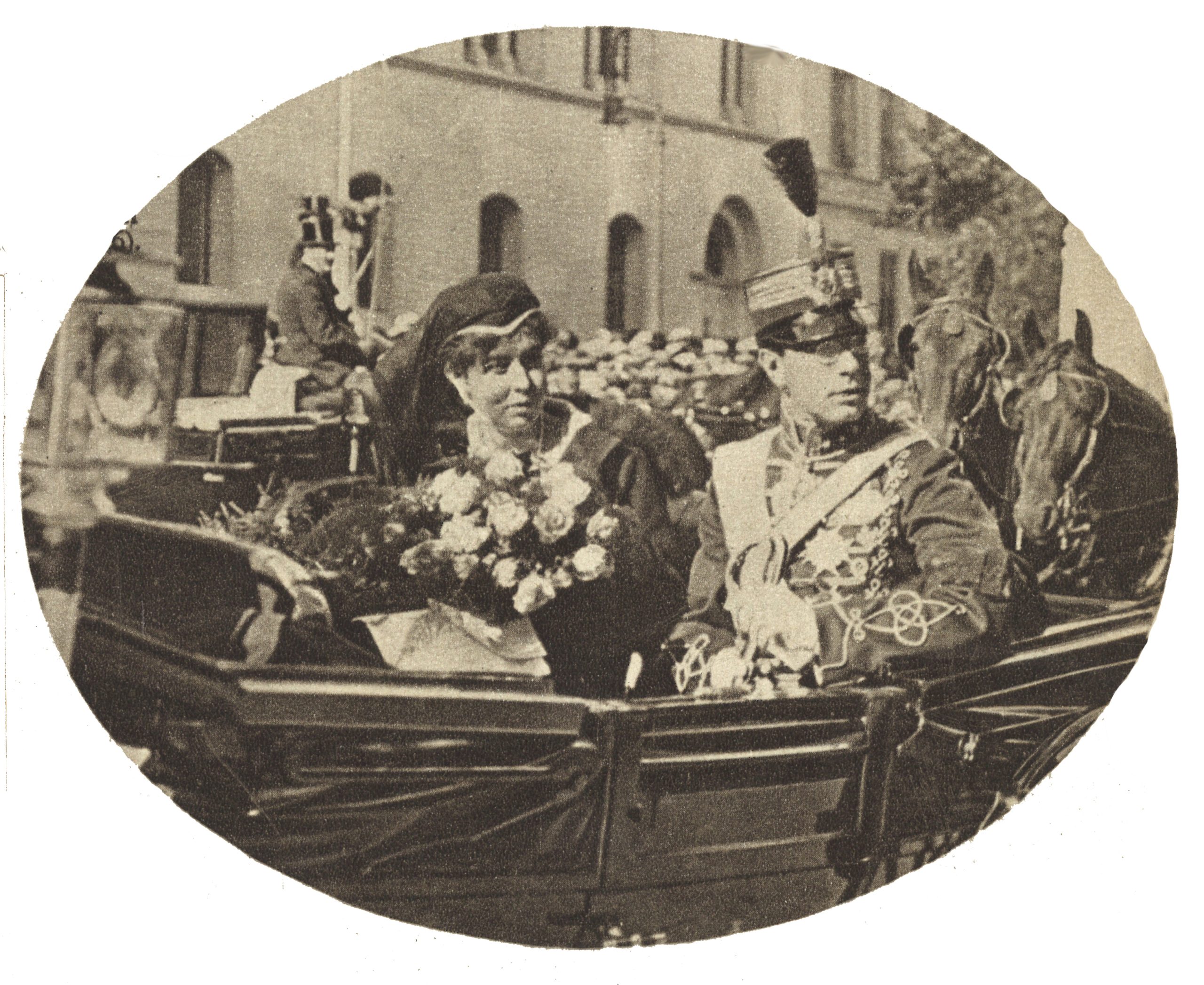 Crown prince couple Gustaf Adolf och Margareta in 1918 