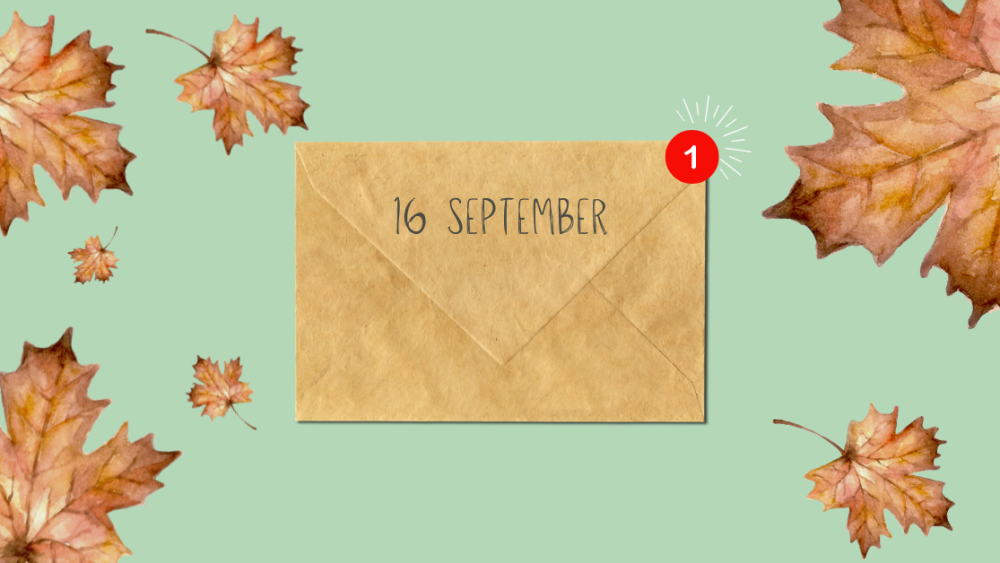 16 September envelope