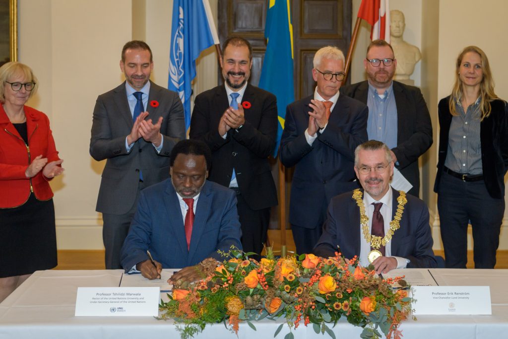 UN and Lund University signing. Photo Kennet Ruona 